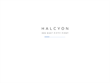 Tablet Screenshot of halcyonny.com